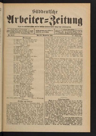 Nr. 51 und 52. Den 24. Dezember 1911.