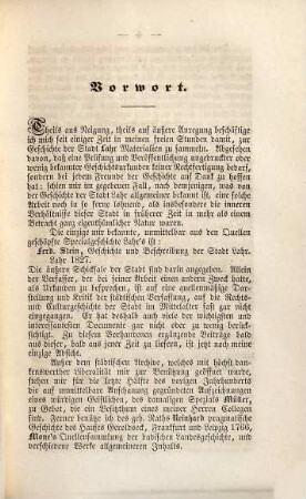 Beiträge zur Geschichte der Stadt Lahr, 1