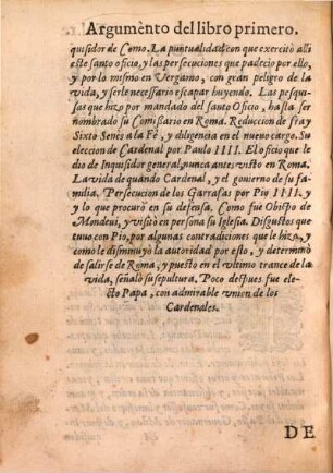 Vida y hechos de Pio V. Pontifice Romano