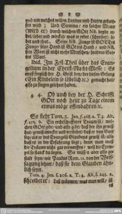 §. 4. Ob auch bey der H. Schrifft GOtt noch heut zu Tage einem etwas möge offenbahren [et]c.