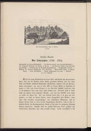 Zweites Kapitel. Die Lehrjahre : 1743-1754.