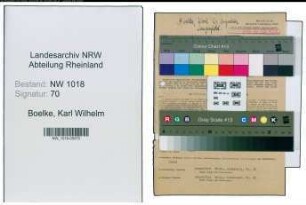 Entnazifizierung Karl Wilhelm Boelke , geb. 24.08.1891 (Inspektor)