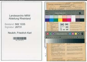 Entnazifizierung Friedrich Karl Neuloh , geb. 07.05.1894 (Bergwerkdirektor)
