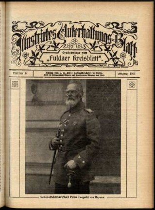 Ausgabe vom Sonntag, den 22. August 1915.