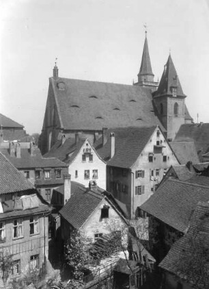 Ansbach. Pfarrkirche St. Johannis. Ansicht von Nordwesten