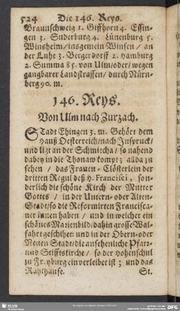 146. Reys. Von Ulm nach Zurzach