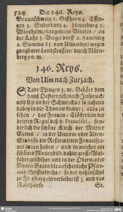 146. Reys. Von Ulm nach Zurzach
