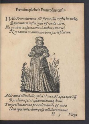 Foemina plebeia Francofurtensis.