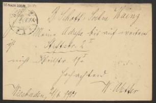 Brief an B. Schott's Söhne : 21.06.1901
