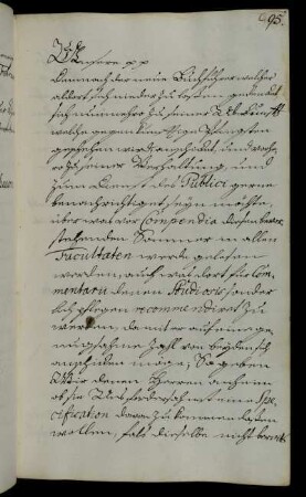 Anfrage des künftigen Buchhändlers über die Lehrveranstaltungen des Sommersemesters zur Erstellung eines Vorlesungsverzeichnisses.