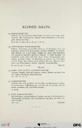 Kleiner Salon (Nr. 193-226a)