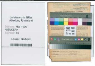 Entnazifizierung Gerhard Leuker , geb. 21.07.1894 (Besenbinder)
