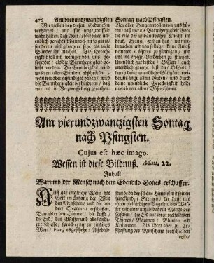 476-496, Dominica XXIV. post Pentecosten. - Dominica XXV. post Pentecosten.