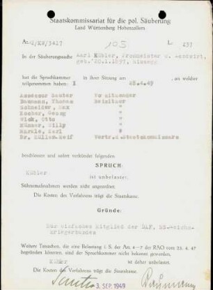 Kübler, Karl