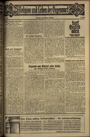Zweite Ausgabe vom Sonntag, den 06. Mai 1934.