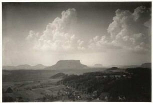 Elbsandsteingebirge. Lilienstein von Norden
