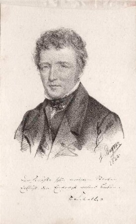 Ehrenbürger der Stadt Karlsruhe. Karl Benjamin Friedrich Scholl (05.08.1792-30.10.1867); Direktor der Amortisationskasse; Ehrenbürger seit 25.04.1833
