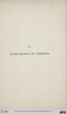 II. Kunstwerke in Cremona