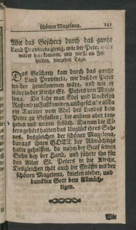 Wie das Geschrey durch das gantze Land ...