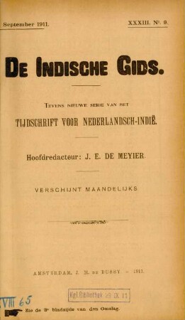 XXXIII. No. 9. 1 September 1911