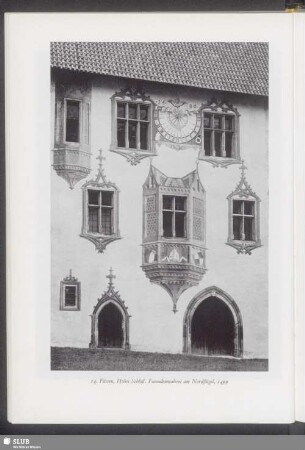 Füssen, Hohes Schloß, Fassadenmalerei am Nordflügel, 1499