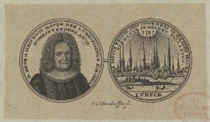 Münzbildnis des Georg Heinrich Götze
