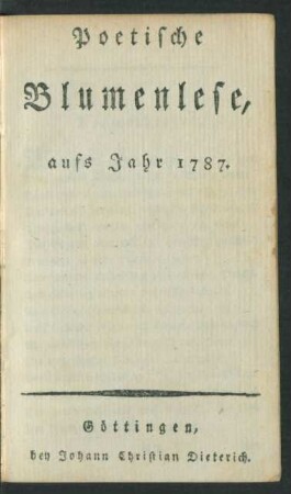 1787: Mvsen Almanach