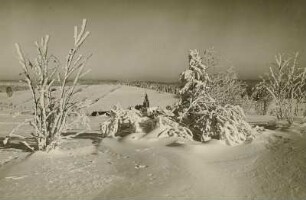 Winter im Erzgebirge. Schellerhau mit Kirche