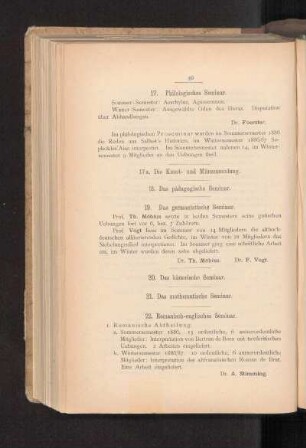 17. Philologisches Seminar.