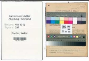 Entnazifizierung Walter Soelter , geb. 23.12.1897 (Melker)
