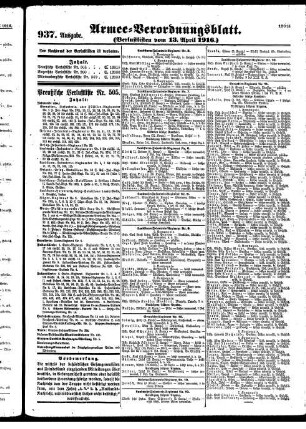 937. Ausgabe.Donnerstag, 13. April 1916