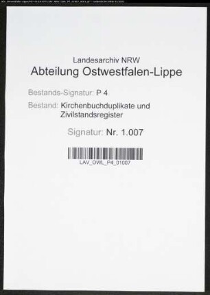 Kirchenbuchduplikate der kleineren evangelisch-reformierten Gemeinde Hagen (GHT 1847-1856). (Gemeinde: Hagen, kleinere evangelisch-reformierte Gemeinde)
