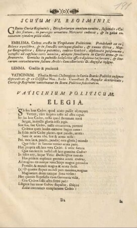 Scutum VI. Regimnis.