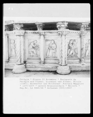 Fontana Maggiore — Artes Liberales: Geometrie und Musik