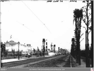 Sängerfest: Hohenzollernplatz (jetzt Friedrich-Ebert-Anlage) mit Festhalle von Osten