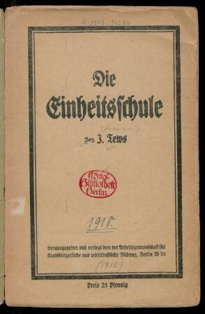Die Einheitsschule