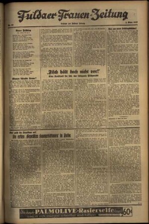 Zweite Ausgabe vom Dienstag, den 02. März 1937.