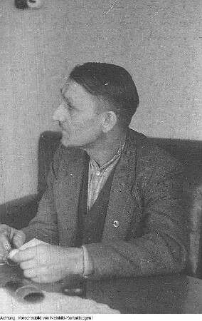 Steinkohlebergbau. Funktionärskonferenz - Porträts von Bergleuten, 29. Juni 1949