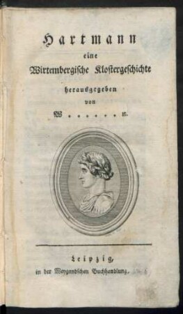 Hartmann : eine Wirtembergische Klostergeschichte