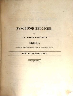 Nova et absoluta collectio synodorum episcopatus Gandavensis