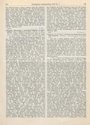 161-162 [Rezension] Zwingliana. Mitteilungen zur Geschichte Zwinglis und der Reformation. 1931, Nr. 1/2. (Bd. V, Nr. 5 u. 6.)