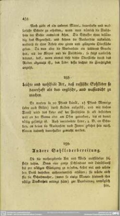 258. Leicht und wohlfeile Art, daß russische Sohlleder so dauerhaft als das englische, und wasserdicht zu machen
