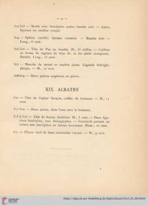 XIX Albatre (Nr. 510 - 517)