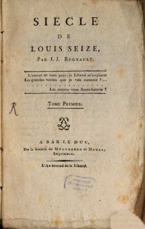 Siècle de Louis XVI