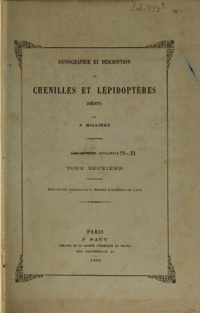 Iconographie et description de chenilles et lépidoptères inédits, 2[,2]