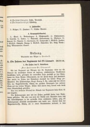 A. Die Fahnen des Regiments bei St. Léonard