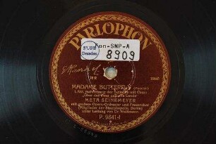 Madame Butterfly : 1. Akt, Auftrittsarie der Butterfly mit Chor; "Über das Meer und alle Lande" / (Puccini)