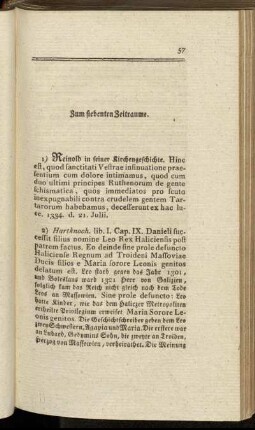 Zum siebenten Zeitraume.