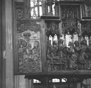 Heilig-Blut-Altar — Altarflügel (links): Einzug nach Jerusalem