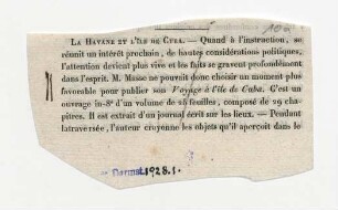 La Havane et L'ile de Cuba.